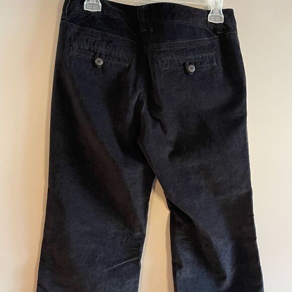 GAP Black Velvet Mid Rise Pant | SZ 4 - Picture 4 of 8